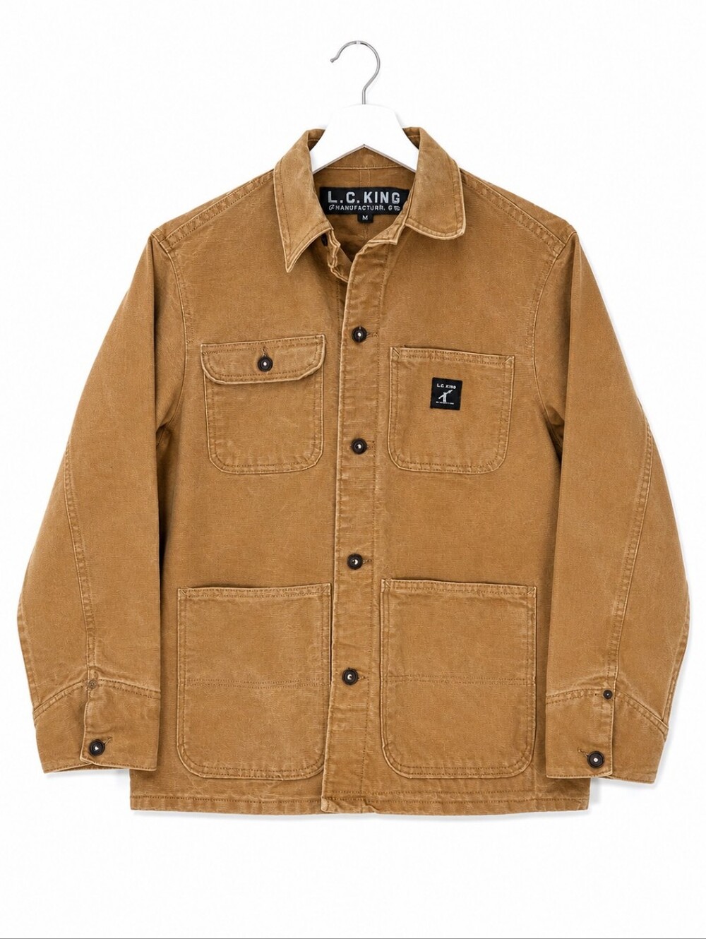 L.C. King Duck Canvas Chore Coat Heritage Workwear Barn Jacket USA Made M